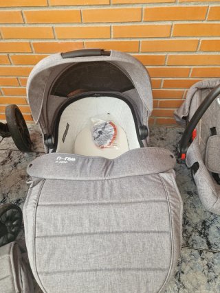 Carro de bebé Nurse 3 piezas gris Me a costado 350