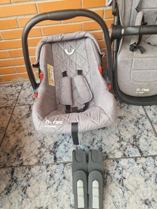 Carro de bebé Nurse 3 piezas gris Me a costado 350