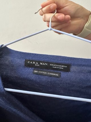 Jersey Zara Seda+Algodón+Cashmere Talla M