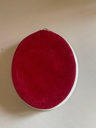 Miniatura ceramica dipinta a mano con cornice
