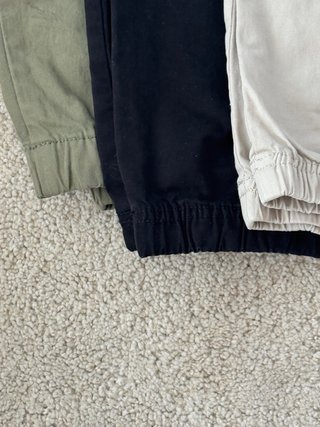 Lote 3 pantalones cargo