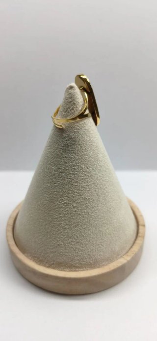 Anillo Baño Oro Nacar Rectangular