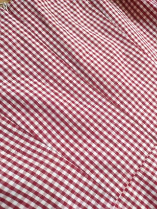 Vestido cuadros vichy rojo blanco algodón