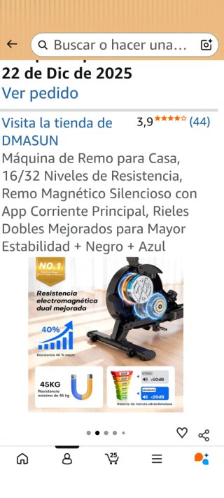 Máquina de Remo - Usada 6 veces