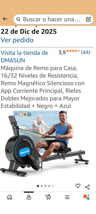 Máquina de Remo - Usada 6 veces