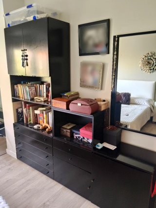 Muebles de habitación negros