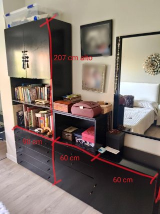 Muebles de habitación negros