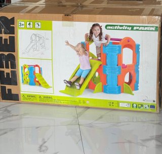 Tobogán y columpio infantil