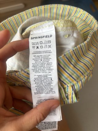 Shorts Springfield rayas multicolor