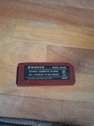 Walkman Sanyo M 4440 Vintage Rojo