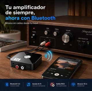 Receptor Bluetooth LOOCID 5.3 RCA AUX Jack 3.5mm