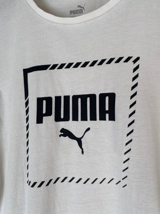 Camiseta Puma Talla S (Youth XL) Blanca