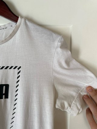 Camiseta Puma Talla S (Youth XL) Blanca