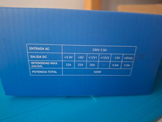 Fuente Alimentacion CoolBox BASIC 500GR-S