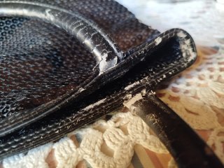 Bolso lentejuelas negro y plateado