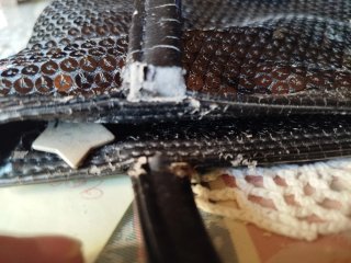 Bolso lentejuelas negro y plateado