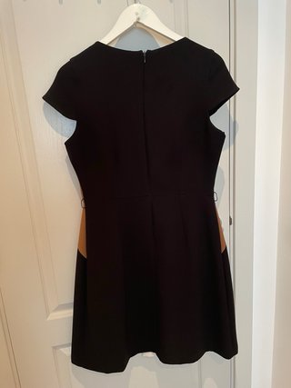 Vestido Zara Mujer Negro Marrón Blanco