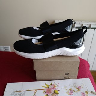 Zapatos Mary Jane Clarks Negros Talla 38