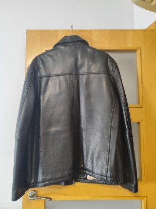 Chaqueta de Piel Negra para hombre Talla XL