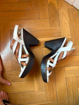 Sandalias de cuña mujer