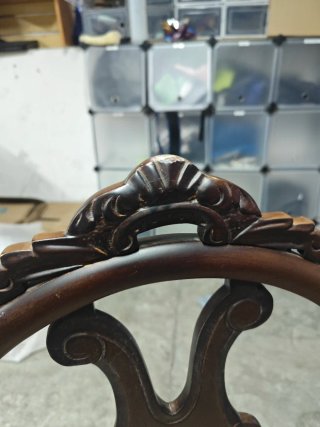 Sillas de salón madera y tela