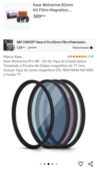 Kit Filtros Kase Wolverine 77mm magnético
