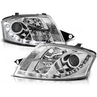 Faros Delanteros Daylight Cromados para Audi TT 19