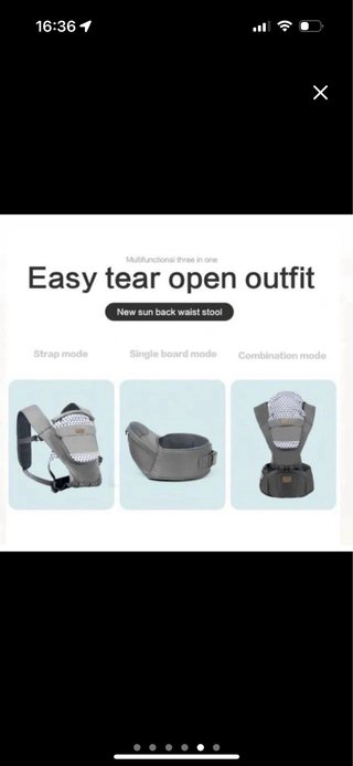 Portabebés AINOMI 6 en 1 ergonómico