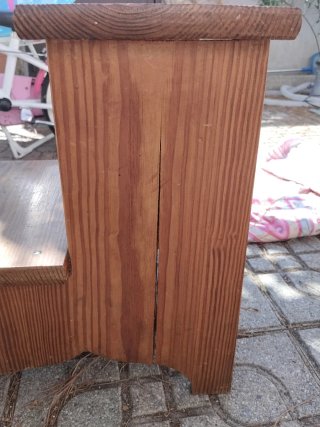 Escalera de madera rústica:Info para María