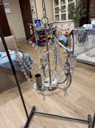 Lámpara araña Ikea KRISTALLER cristal y metal
