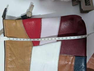 Bolso de piel patchwork