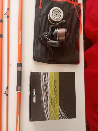 Caña Daiwa Proteus y carrete