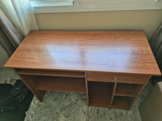 Escritorio madera 123x55x77 cm