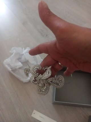 Tiara Novia Plata y Blanco