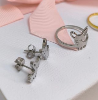 Conjunto de Anillos y Pendientes chihuahua