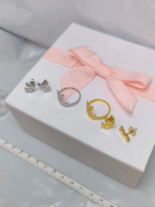 Conjunto de Anillos y Pendientes chihuahua