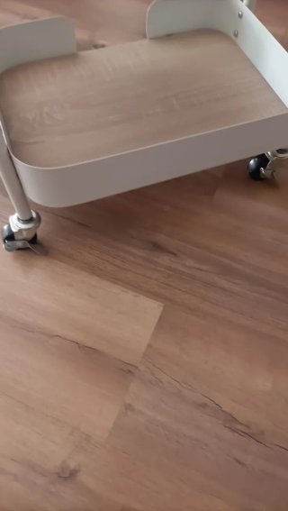 Carrito auxiliar 3 estantes madera y metal