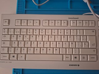 Teclado Cherry KC 1000 blanco