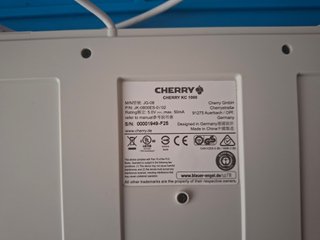Teclado Cherry KC 1000 blanco