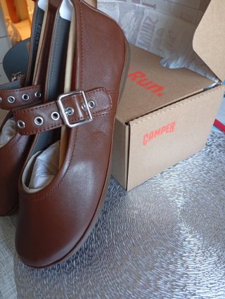 Zapatos planos marrones mujer