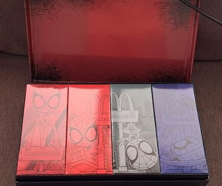 Caja Coleccionista Spider-Man McDonald's 4 Figuras