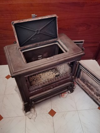 Estufa de leña hierro fundido