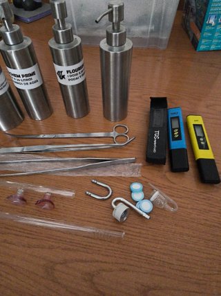 Kit Aquascaping Acuario Pinzas Tijeras Medidores