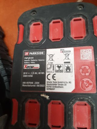 Cargador y Batería Parkside 20V