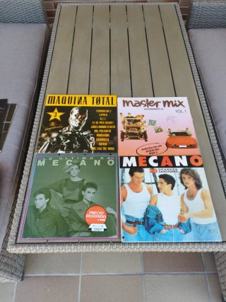 Lote 4 Vinilos: Grease, Juan Pardo, Big Fun, Moder