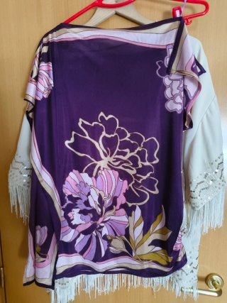 Blusón Kaftán Talla Única Estampado Floral
