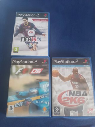 Lote 3 Juegos PS2: FIFA 14, F1 06, NBA 2K6
