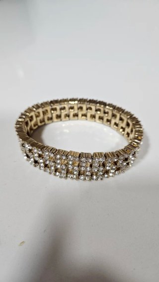 Pulsera elástica con pedrería