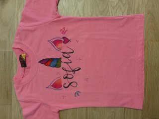 Camisetas personalizadas, pintadas a mano