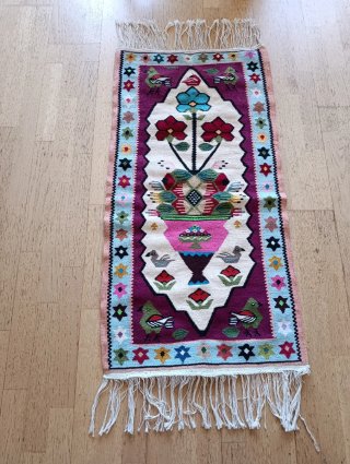 Alfombra persa tejida 120x60 cm